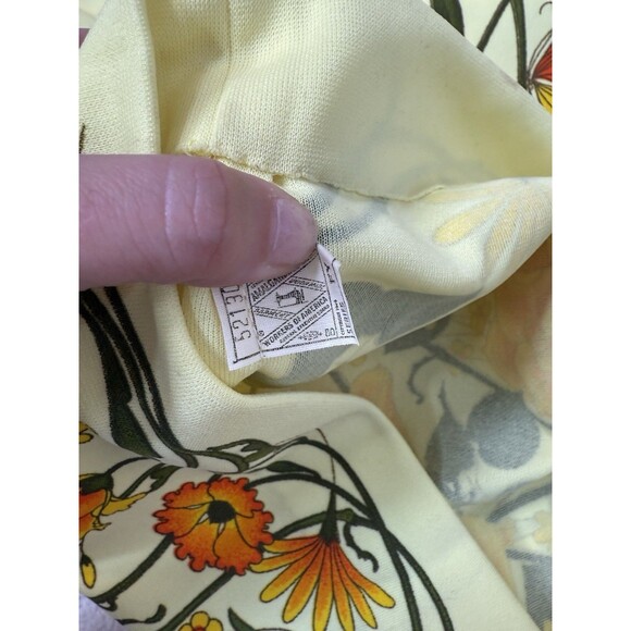 Vintage Alfred Shaheen Hawaii Garden Floral Print Maxi Dress - Picture 7 of 8